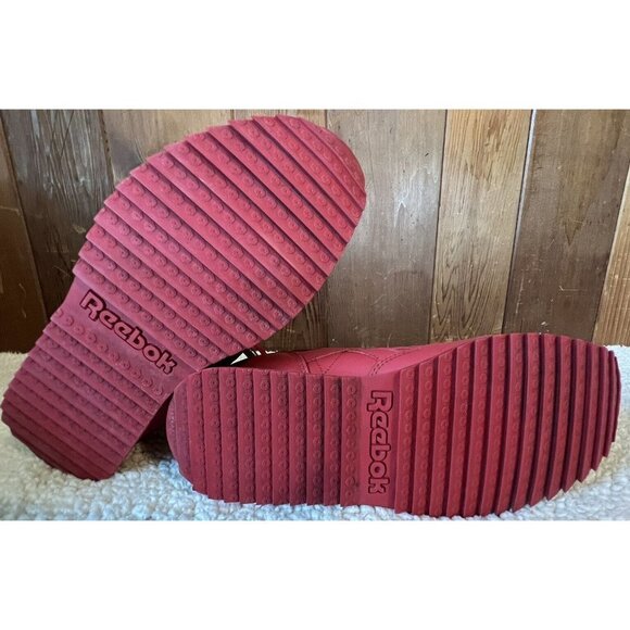 Reebok Classics Red Leather Speckle Running Sneaker Shoes Mens US Size 10.5 - Picture 7 of 8